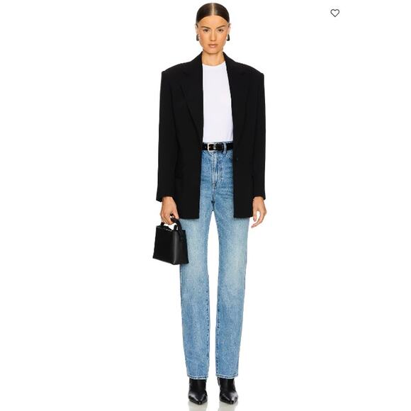 GRLFRND Jeans Womens 24 The Sara Super High Rise Slim Straight Light Blue Casual - Picture 1 of 16